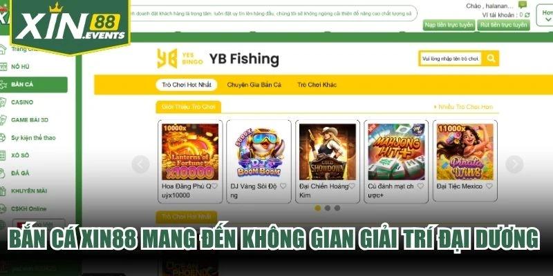 Bắn cá XIN88 mang đến không gian giải trí đại dương đẳng cấp