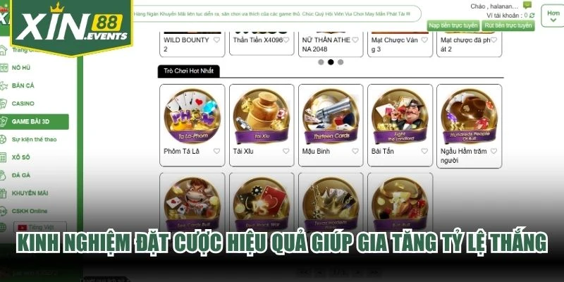 Kinh nghiệm đặt cược hiệu quả giúp tân thủ gia tăng tỷ lệ thắng game bài