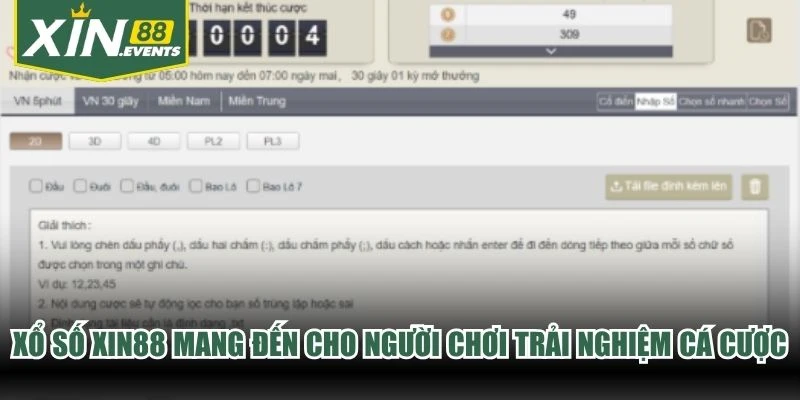 Xổ số XIN88 mang đến cho người chơi trải nghiệm cá cược siêu đẳng cấp